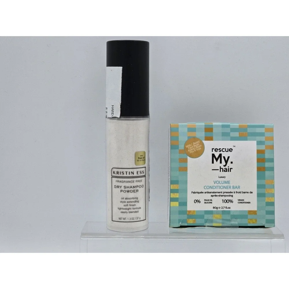 2 Lot Of Kristin‎ Ess Dry Shampoo Powder+ Rescue My Hair Volume Conditioner Bar